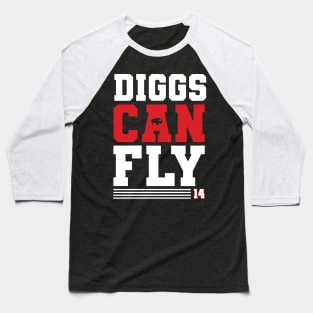 Diggs Can Fly Buffalo Football Baseball T-Shirt